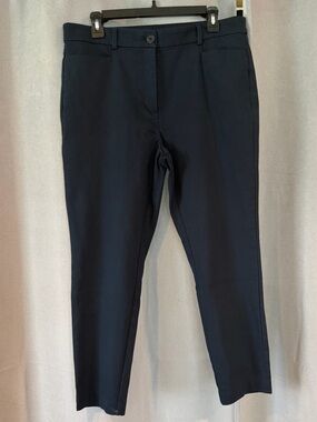 Loft Navy Sutton Skinny Dress Pants